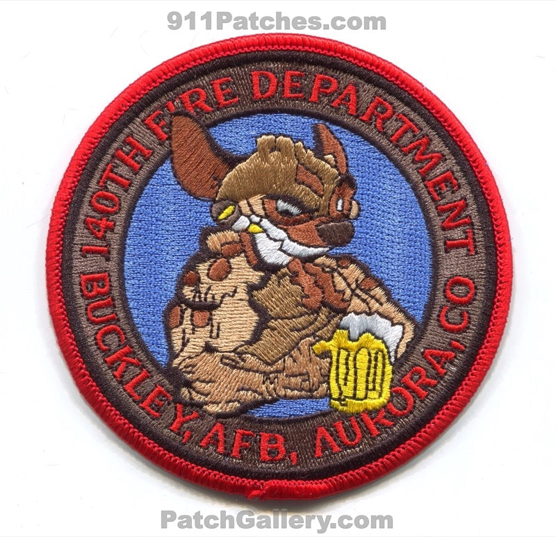 140th Wing Fire Dept Buckley Air Force Base AFB USAF Military Patch Co –